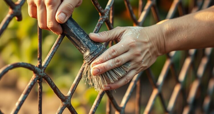 Czym wyczyścić metalowe ogrodzenie