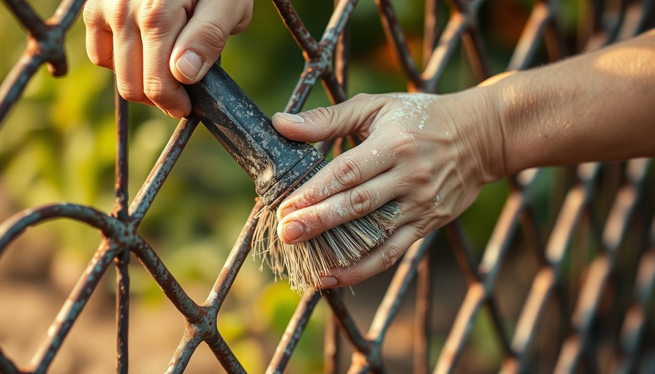 Czym wyczyścić metalowe ogrodzenie