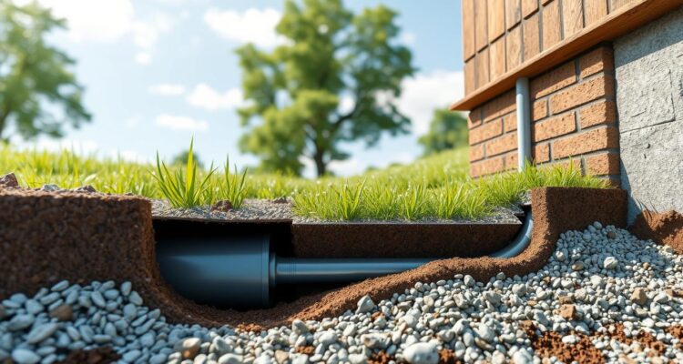 Jak głęboko zakopać rury drenażowe