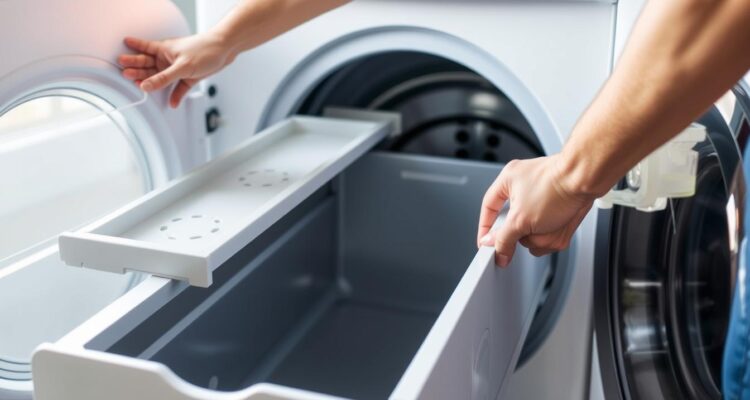 Jak wyjąć szufladę z pralki