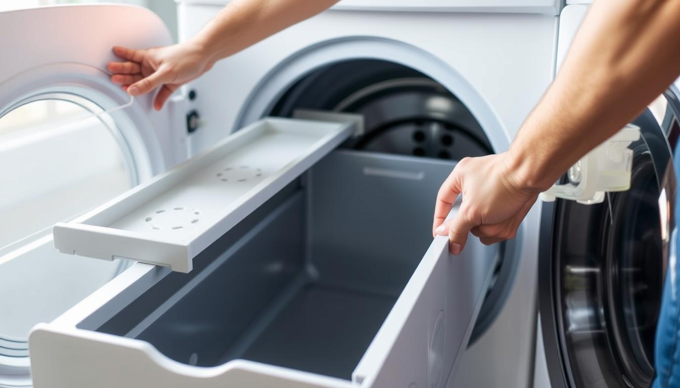 Jak wyjąć szufladę z pralki
