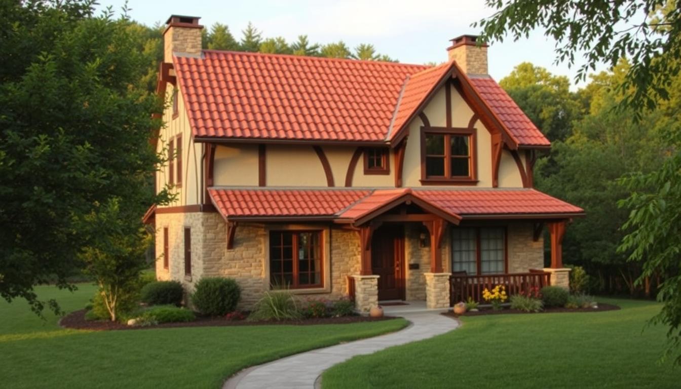 Jaka elewacja do brązowego dachu