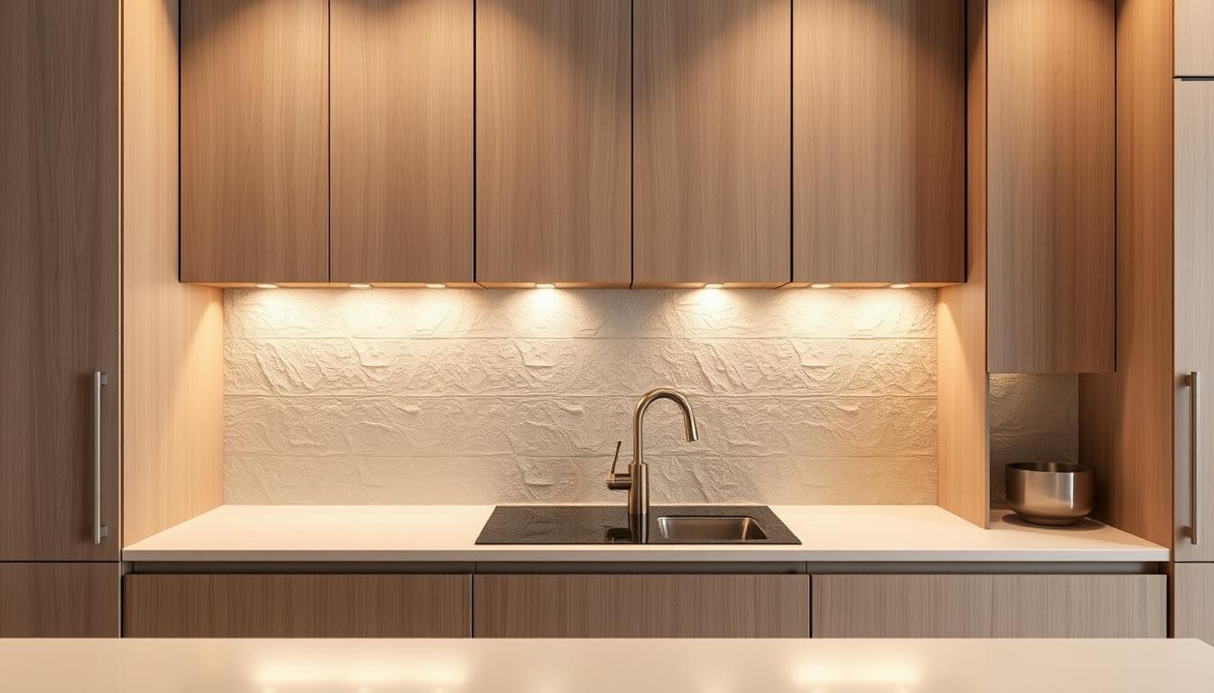 Zamiast płytek co między szafkami w kuchni