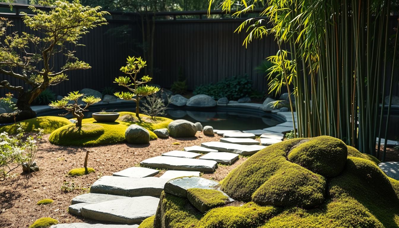 Kącik japoński w ogrodzie