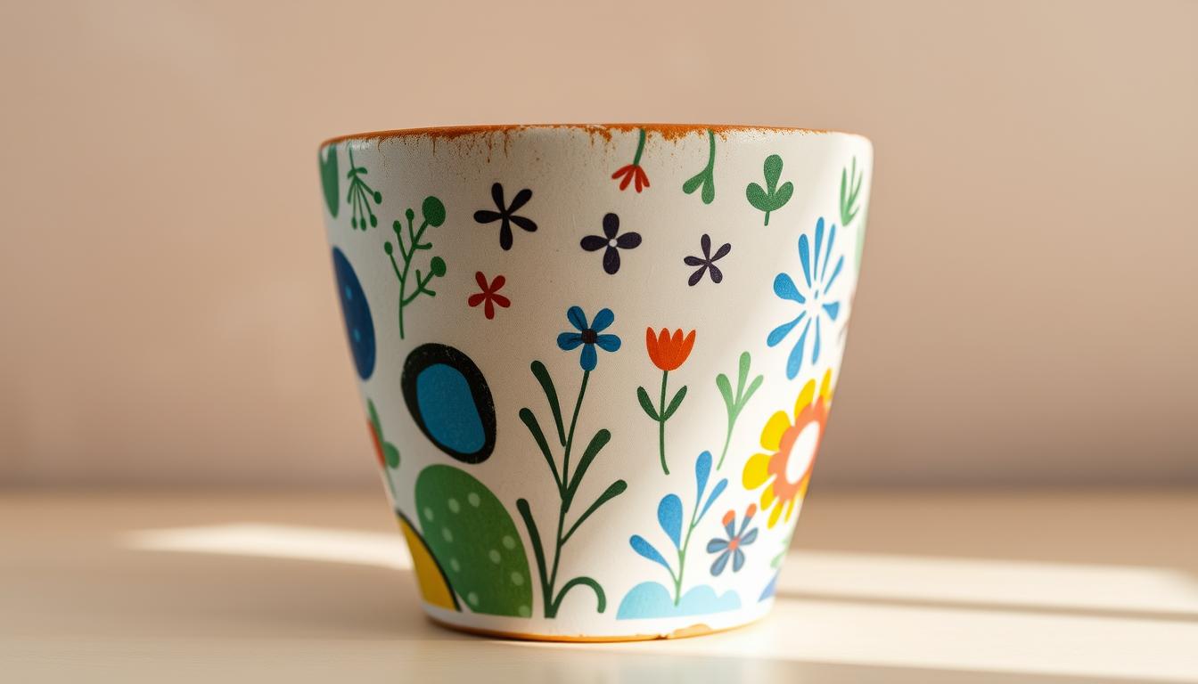 Malowanie doniczek glinianych