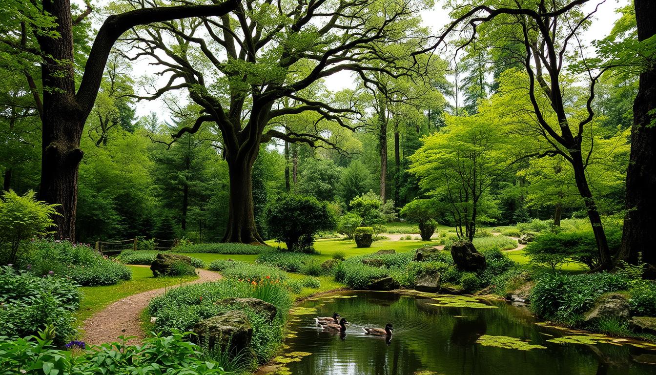 Ogród w stylu leśnym