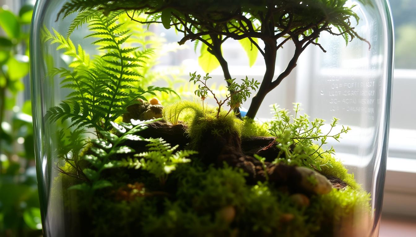 Rośliny do lasu w słoiku