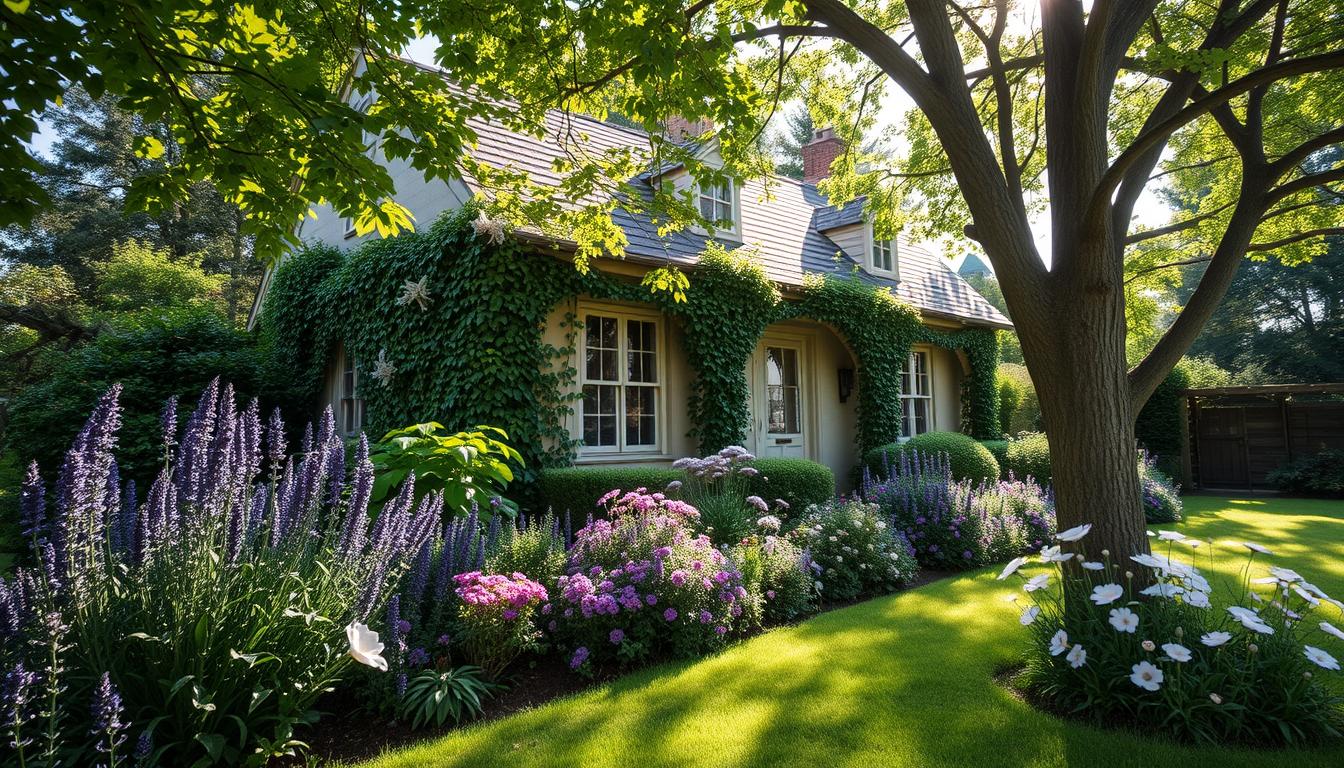 Rośliny w opasce wokół domu